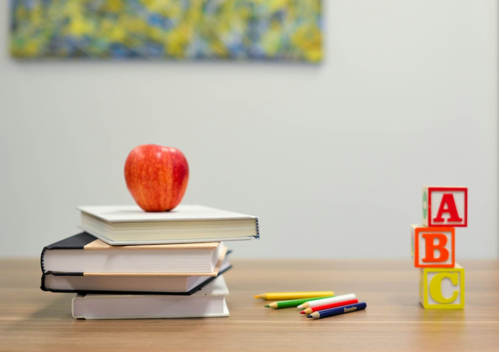 Student working through an assessment at a desk